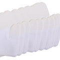 Pack de guantes blancos de dedo para limpieza dental de mascotas.