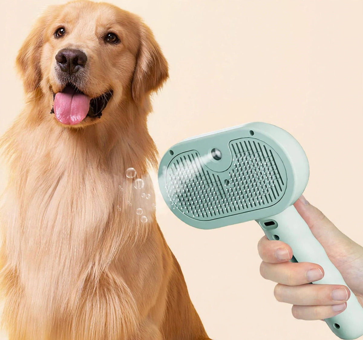 Cepillo con vapor para mascotas