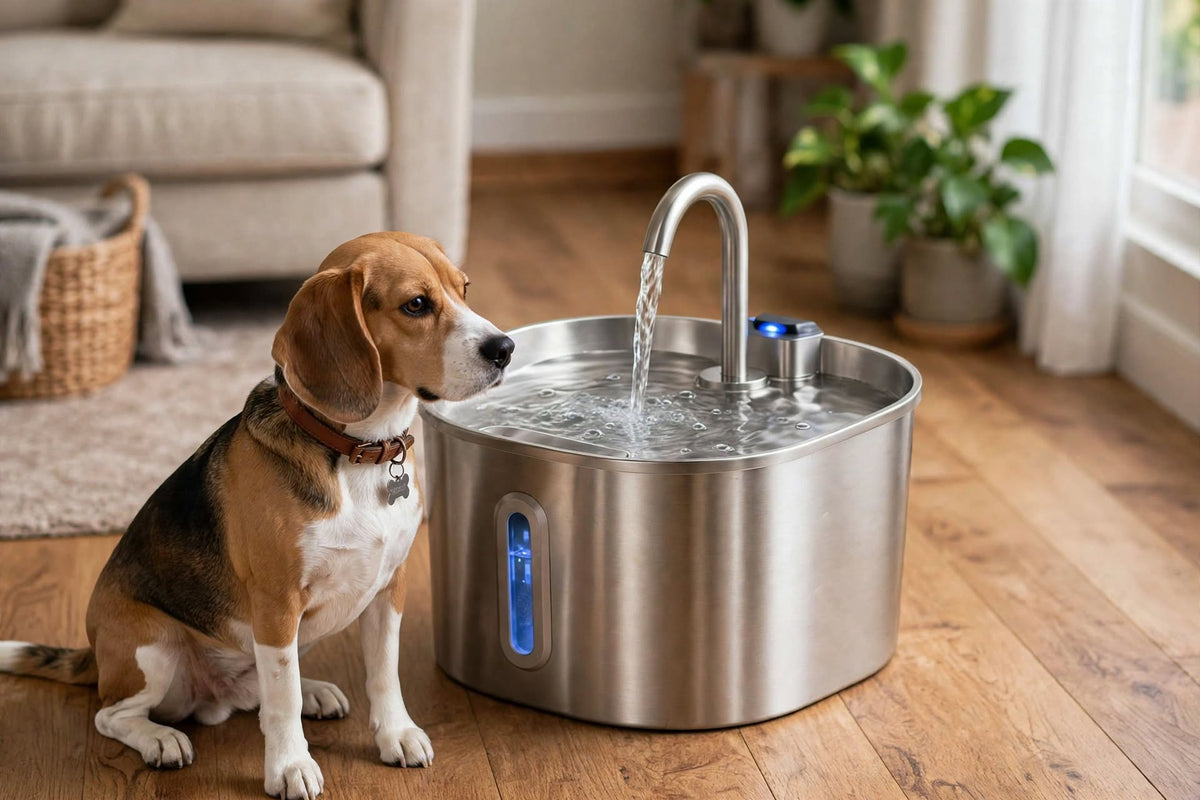 Fuente de agua automática para perros