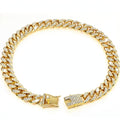 Collar dorado con piedras 