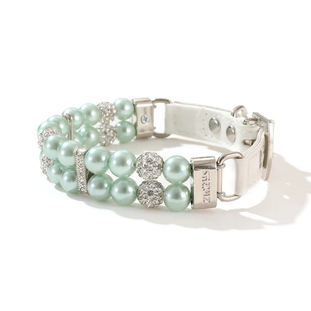Collar perla verde 